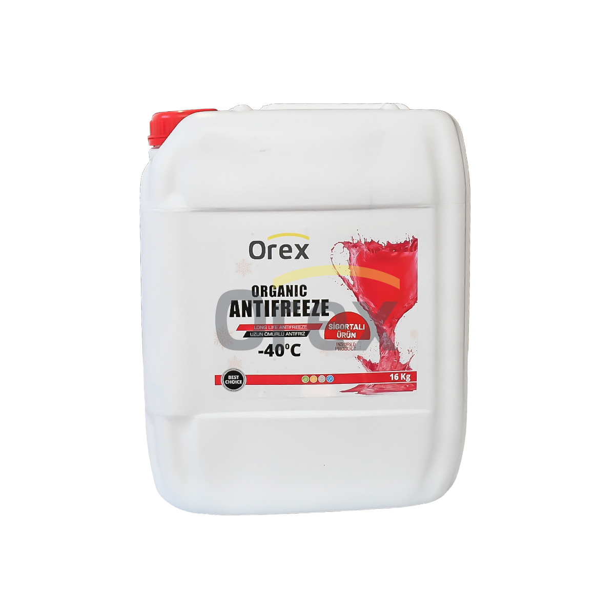 Antifriz Kırmızı 16 Kg -40° (Organik)