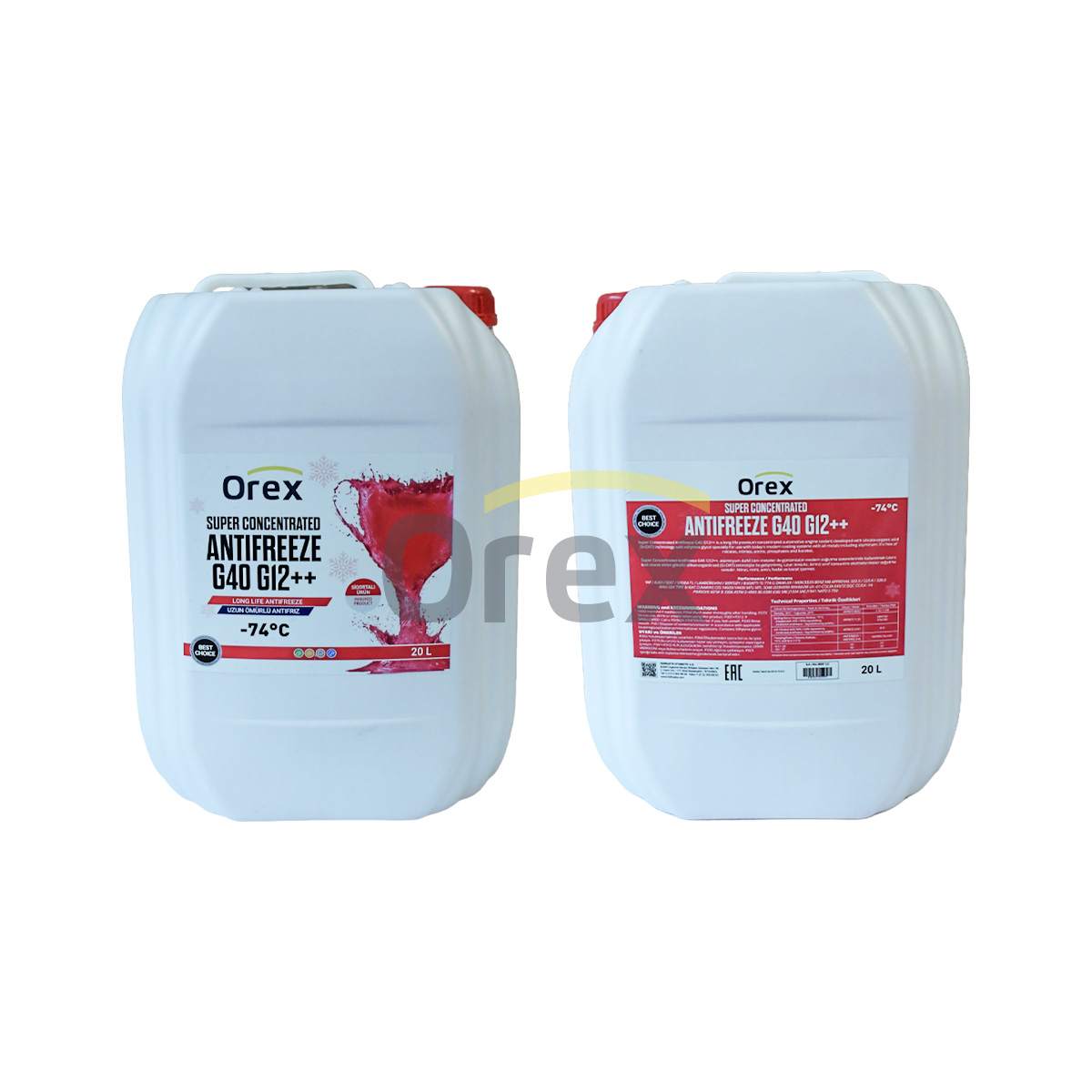 Orex Premium G40 -  G12++ (774G) 20 Lt -74° (Yağlı Antifiriz)