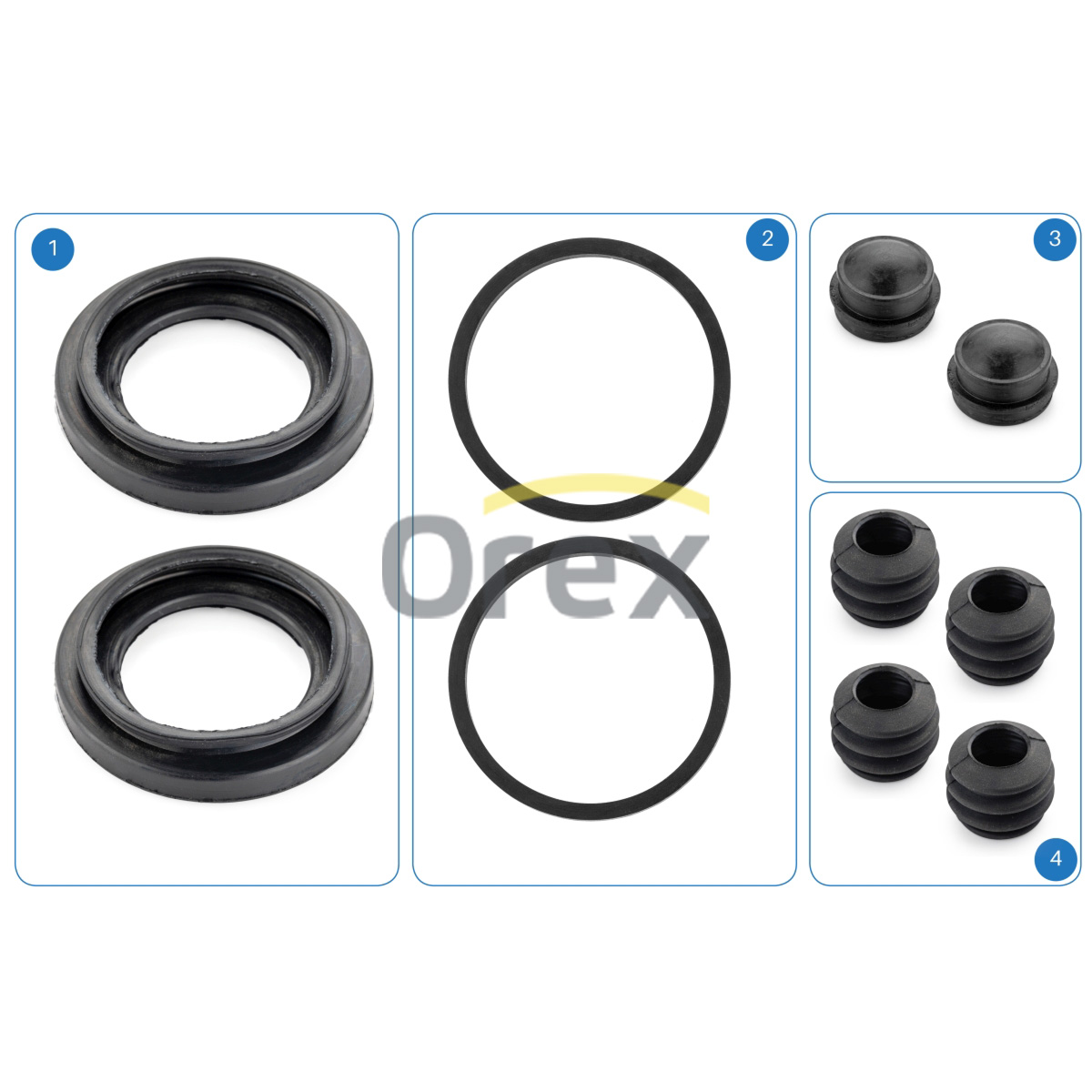 Kaliper Körük Ve Keçe Takımı (40Mm Piston) Brembo
