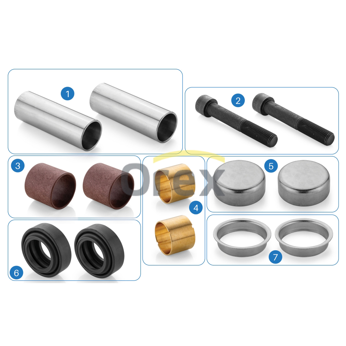 Kaliper Perno Ve Keçe Tamir Takımı (Ön) Meritor